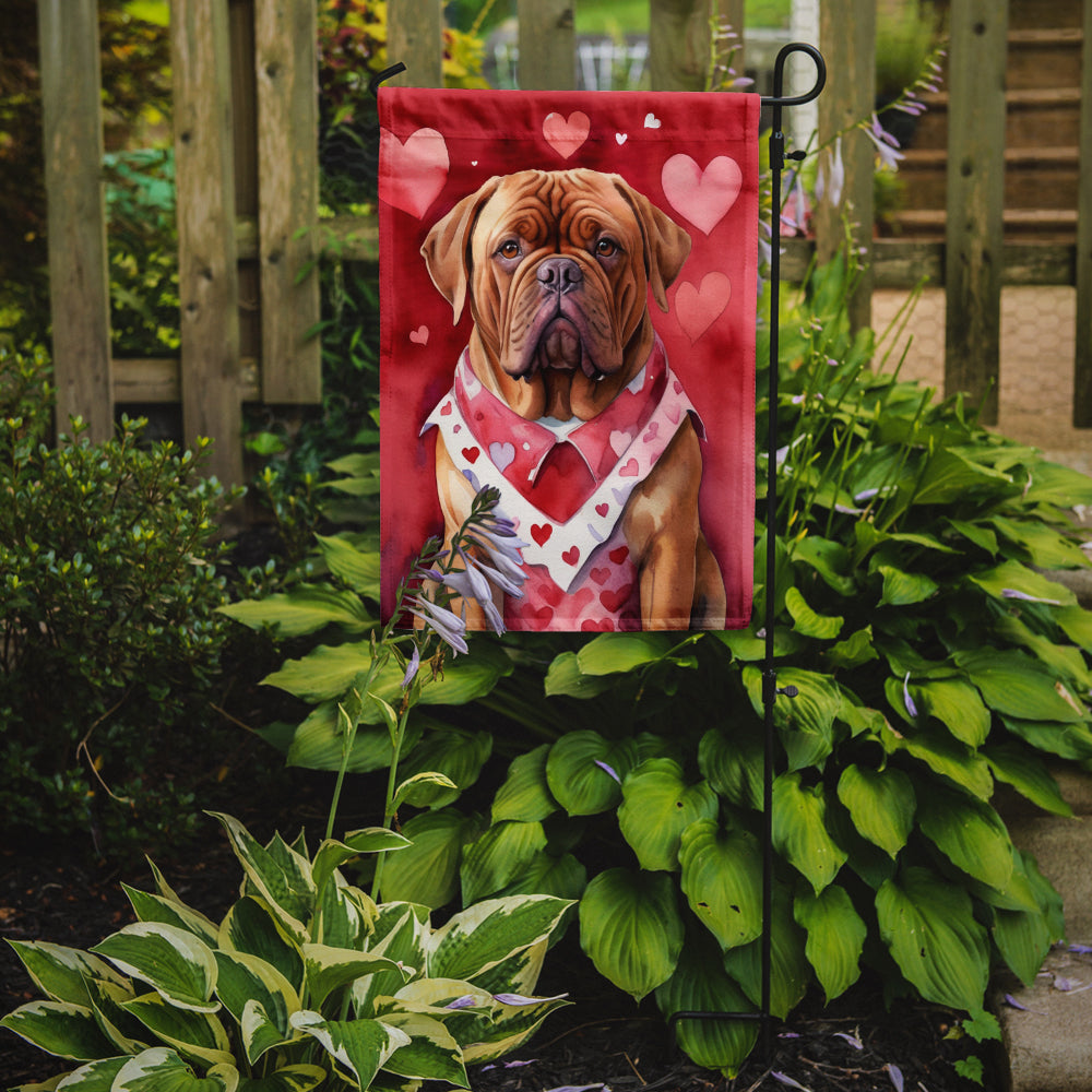 Dogue de Bordeaux My Valentine Garden Flag