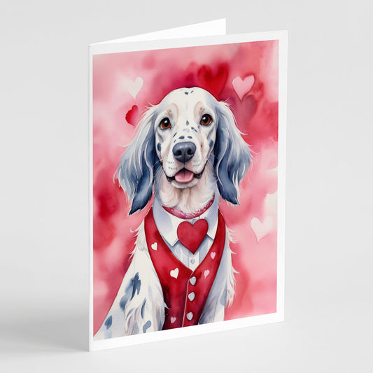 Buy this English Setter My Valentine Greeting Cards Pack of 8