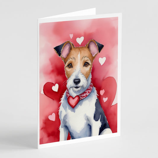 Buy this Fox Terrier My Valentine Greeting Cards Pack of 8