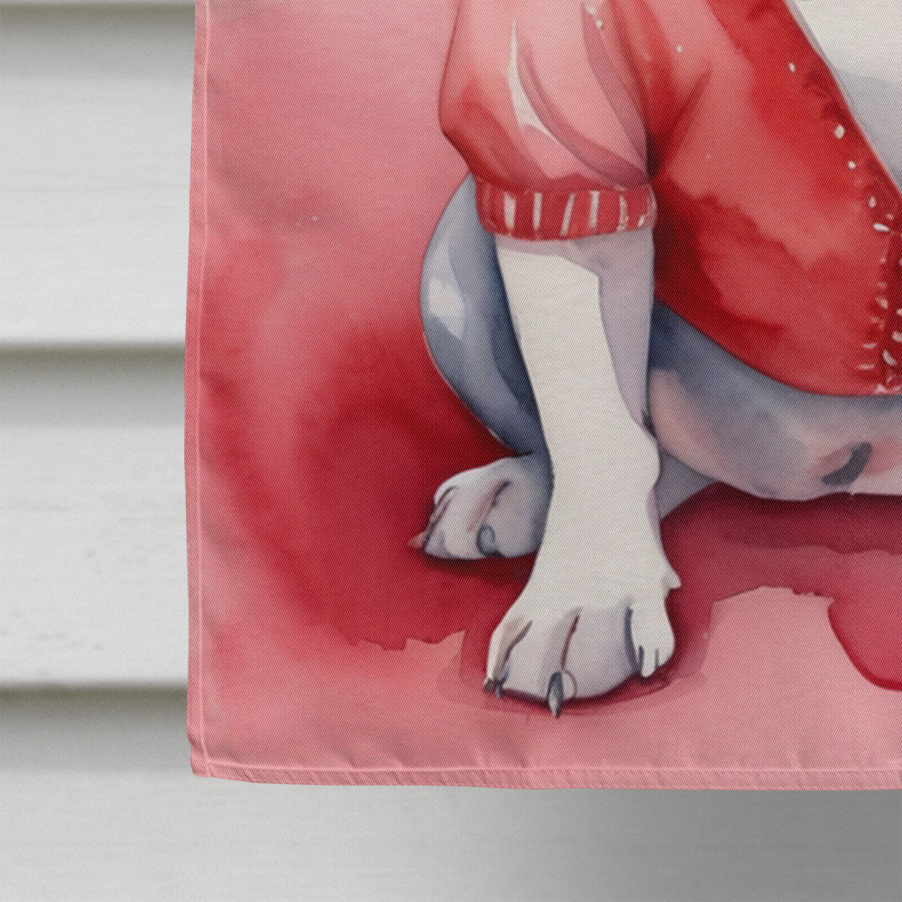 French Bulldog My Valentine House Flag