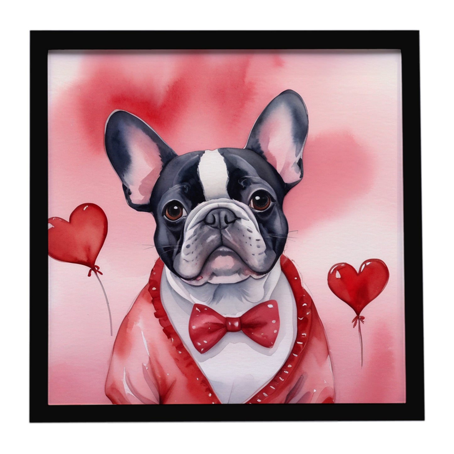 Buy this French Bulldog My Valentine Framed Metal Print