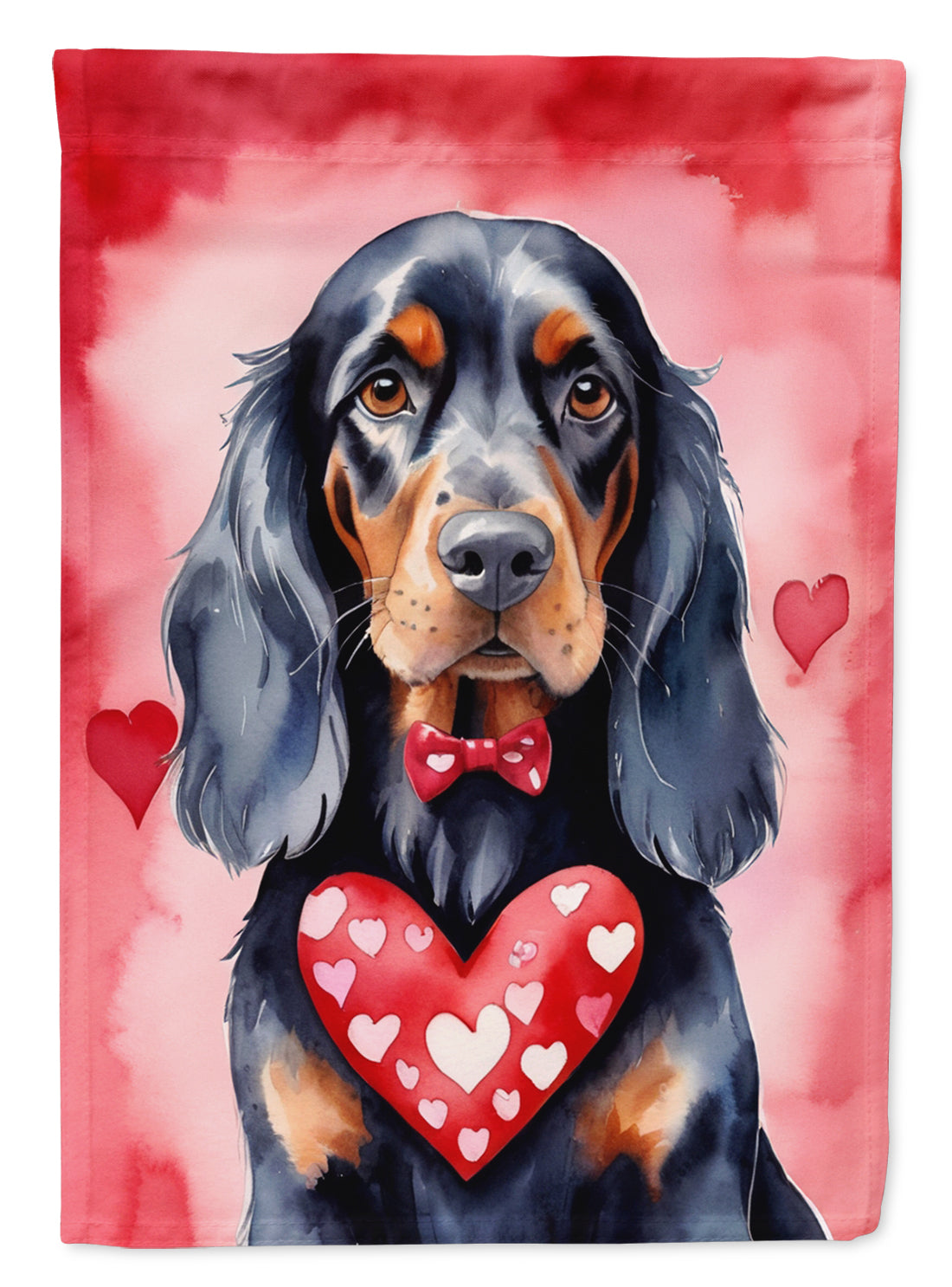 Buy this Gordon Setter My Valentine House Flag