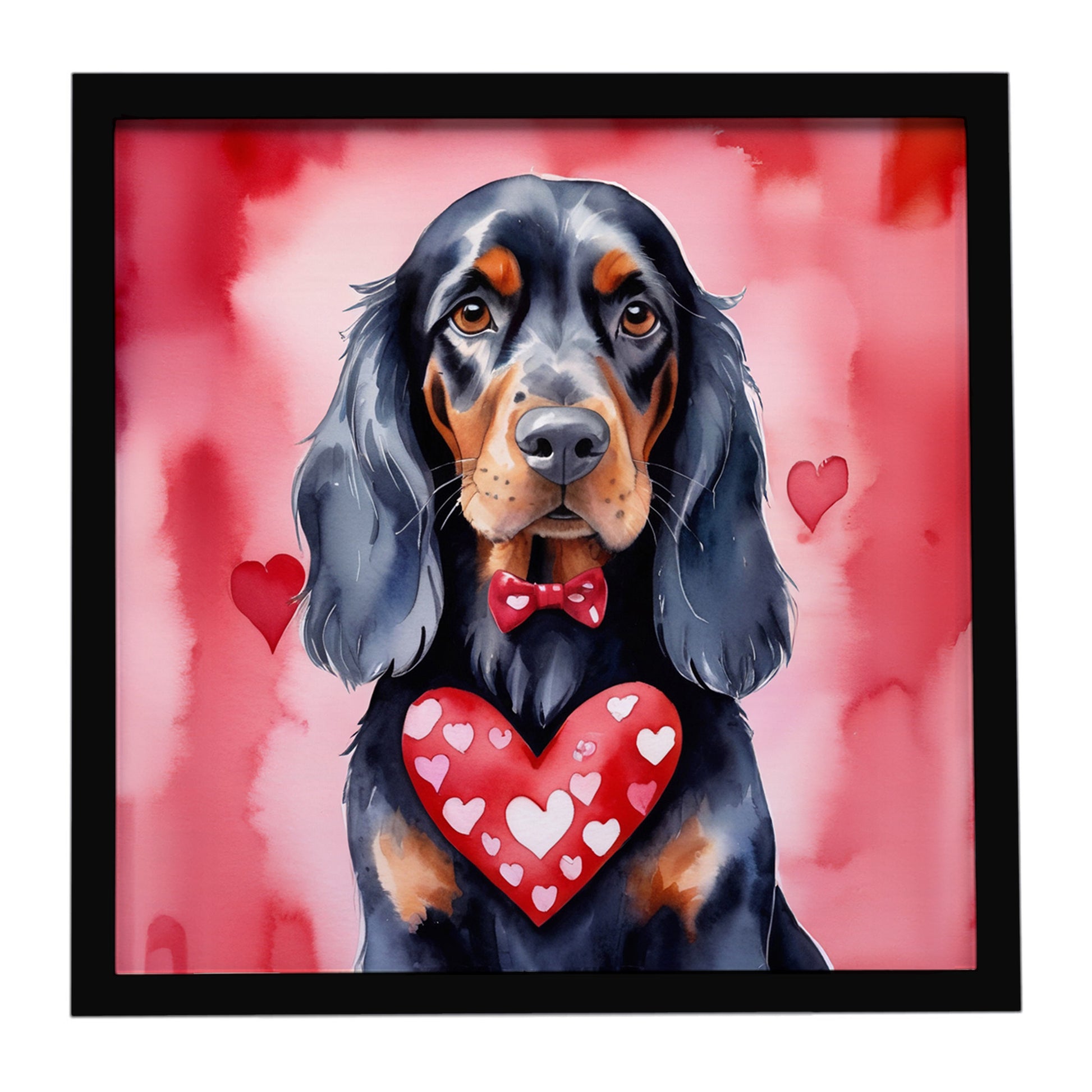 Buy this Gordon Setter My Valentine Framed Metal Print