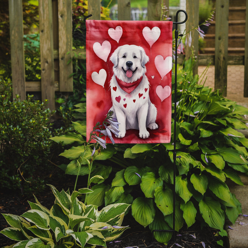 Great Pyrenees My Valentine Garden Flag