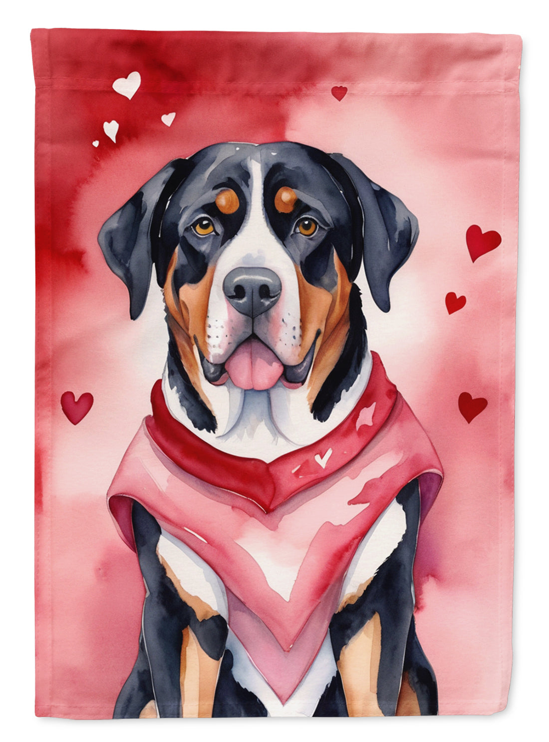 Buy this Greater Swiss Mountain Dog My Valentine Garden Flag