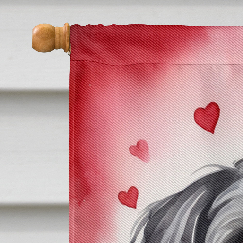 Havanese My Valentine House Flag