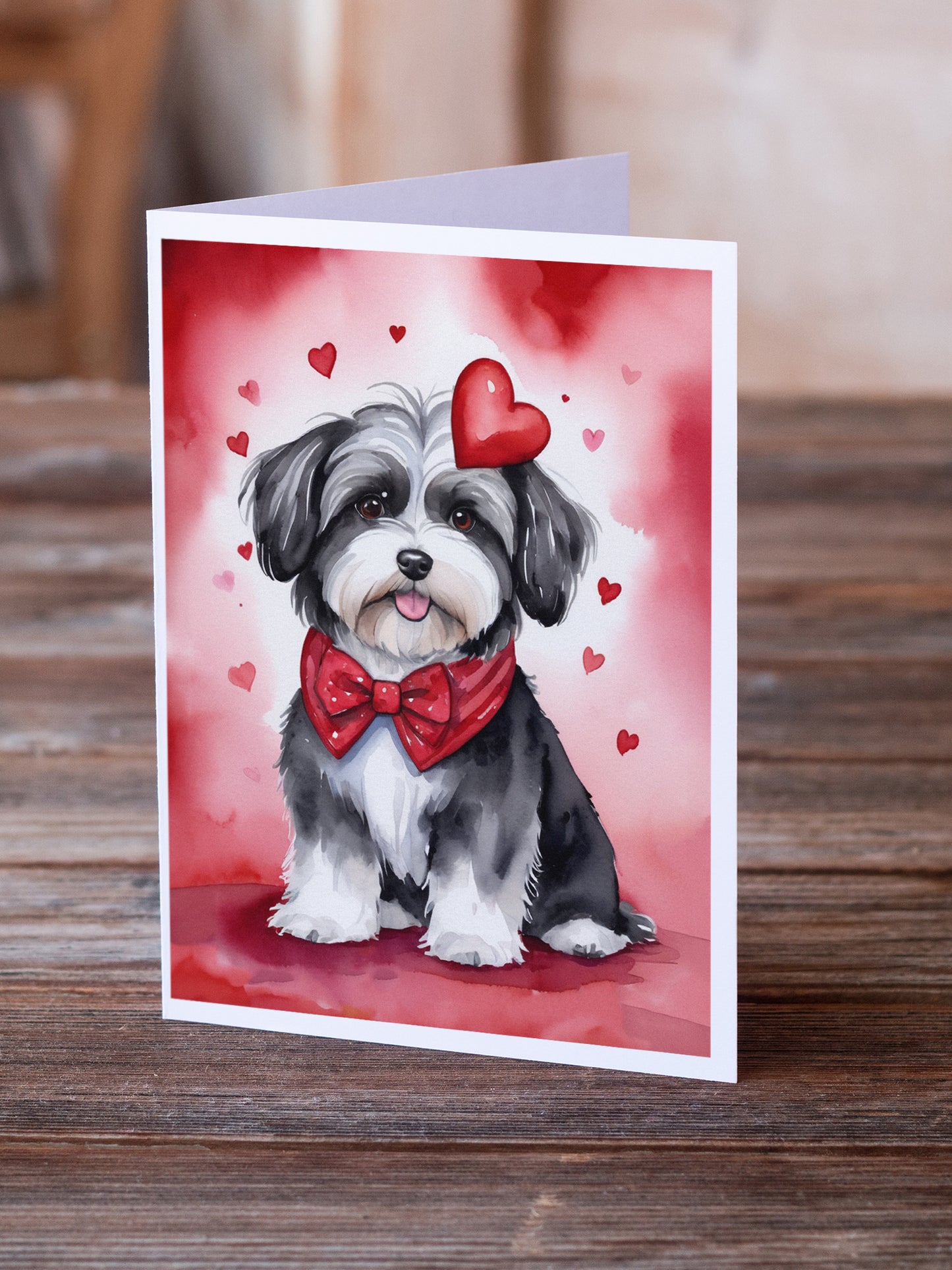 Havanese My Valentine Greeting Cards Pack of 8