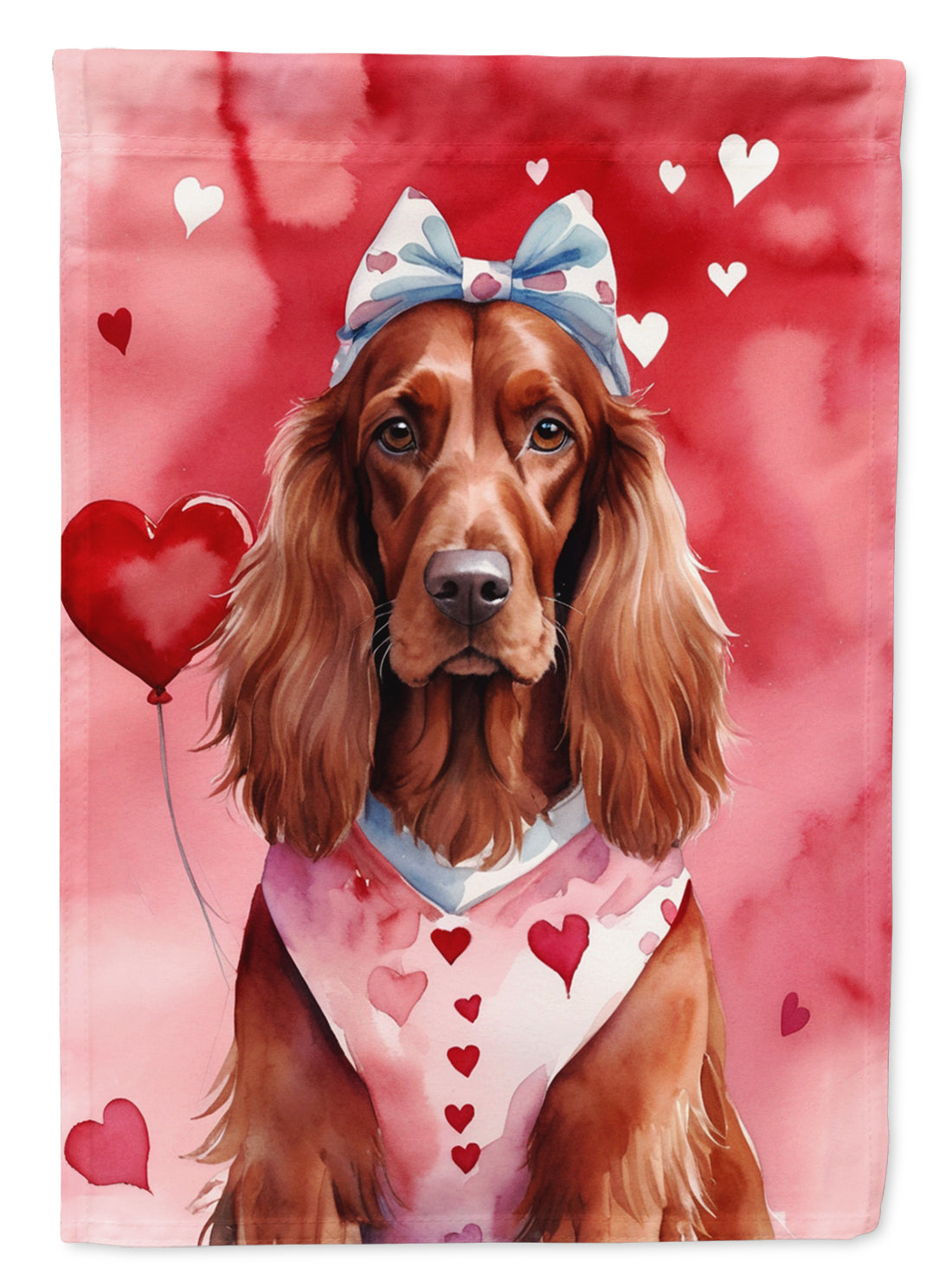 Buy this Irish Setter My Valentine House Flag