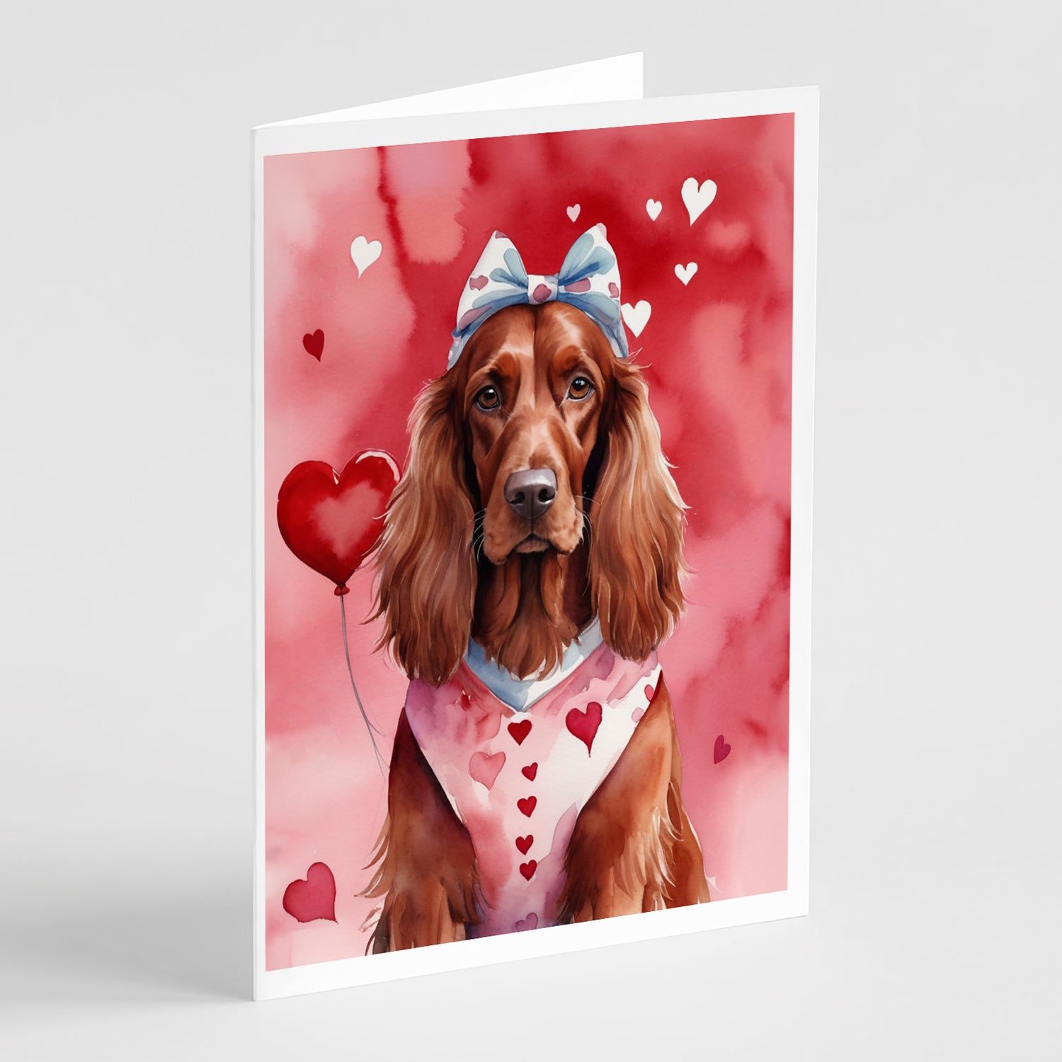 Buy this Irish Setter My Valentine Greeting Cards Pack of 8