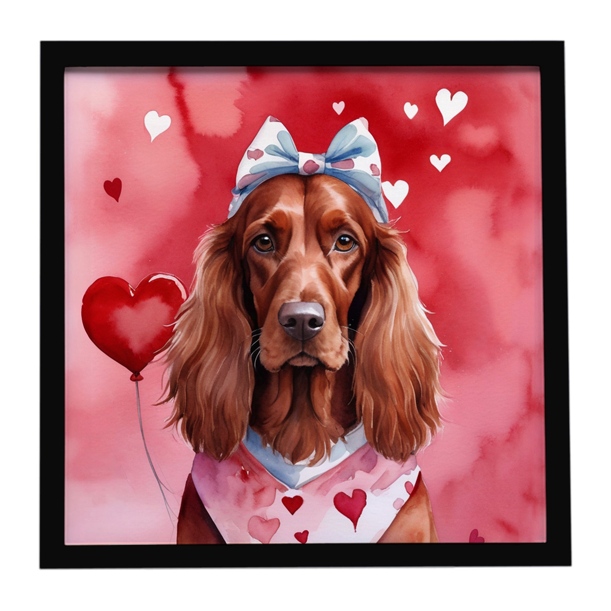 Buy this Irish Setter My Valentine Framed Metal Print
