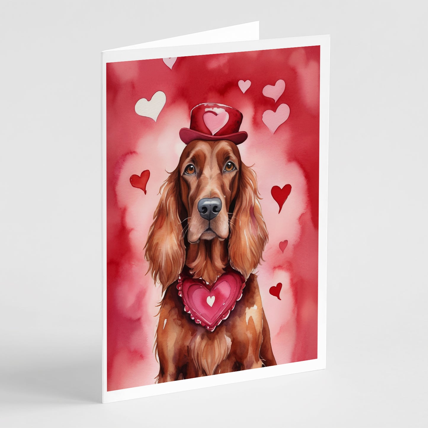 Buy this Irish Setter My Valentine Greeting Cards Pack of 8