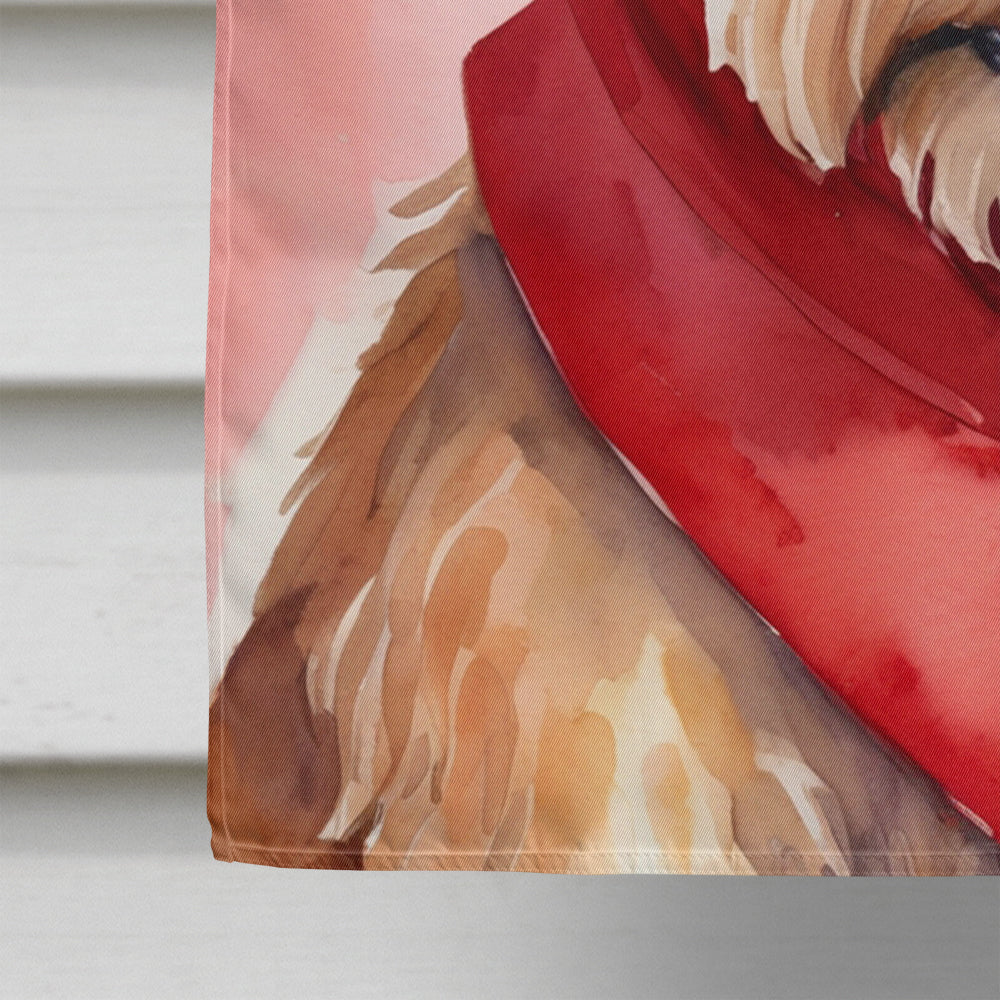 Irish Terrier My Valentine House Flag