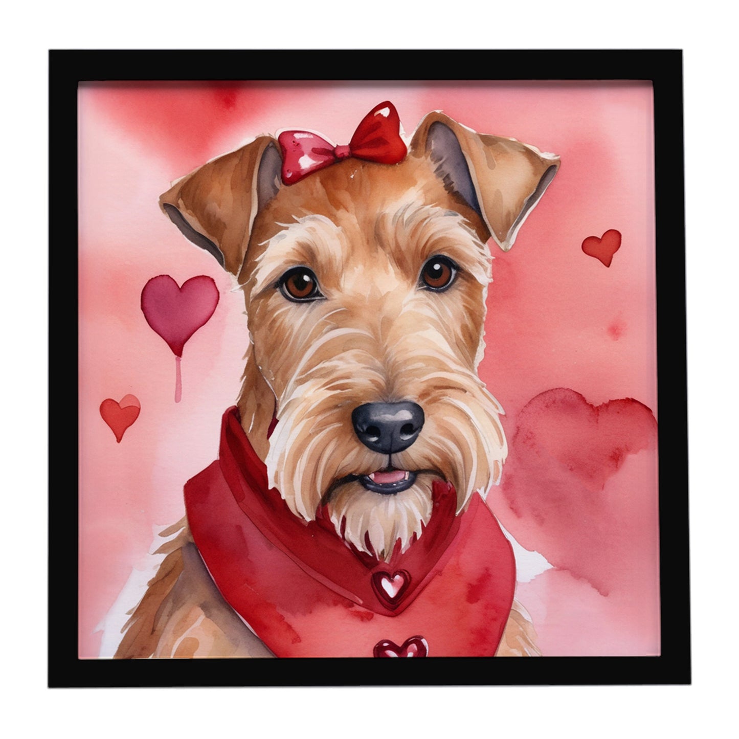 Buy this Irish Terrier My Valentine Framed Metal Print
