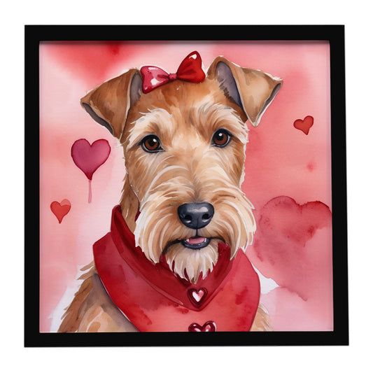 Buy this Irish Terrier My Valentine Framed Metal Print