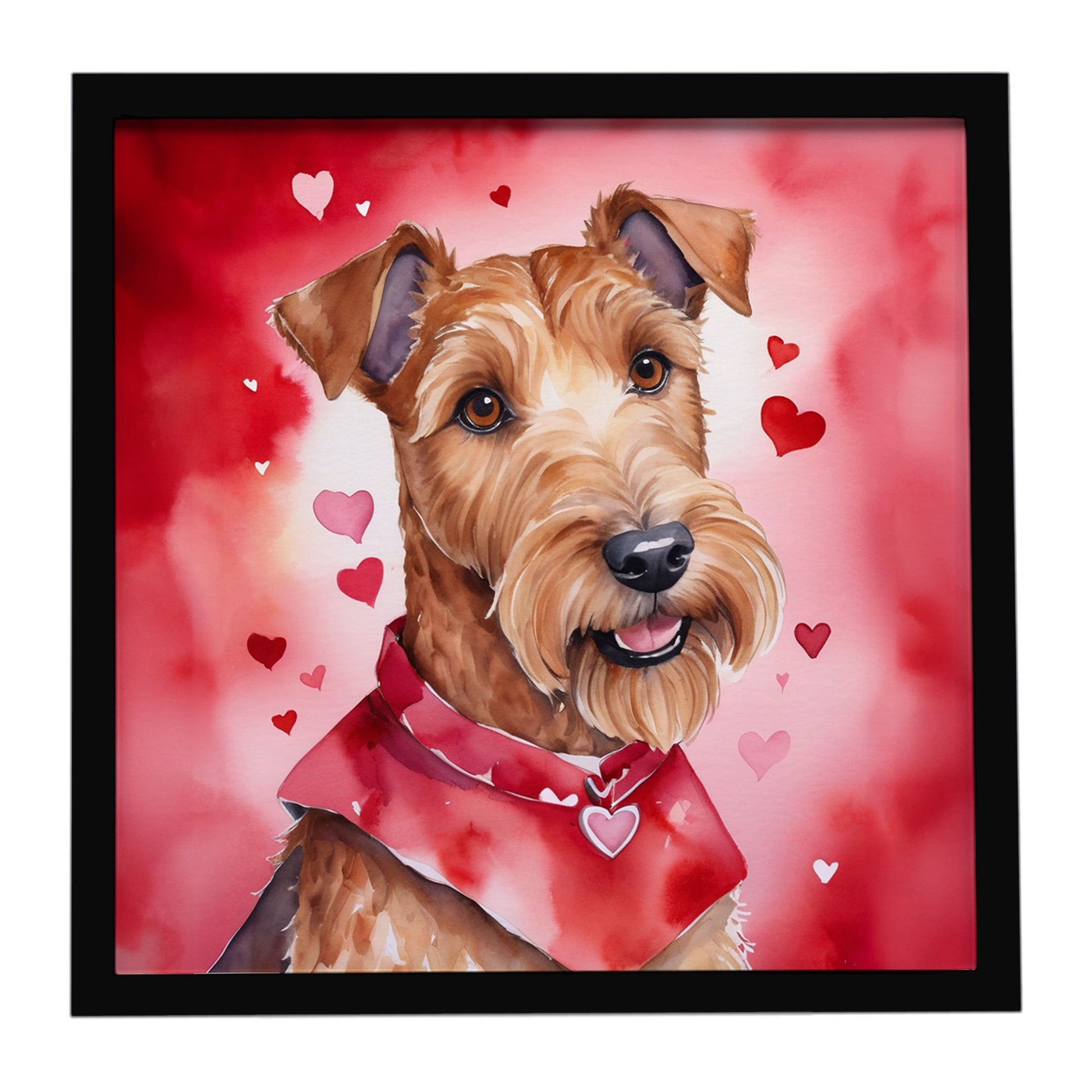 Buy this Irish Terrier My Valentine Framed Metal Print