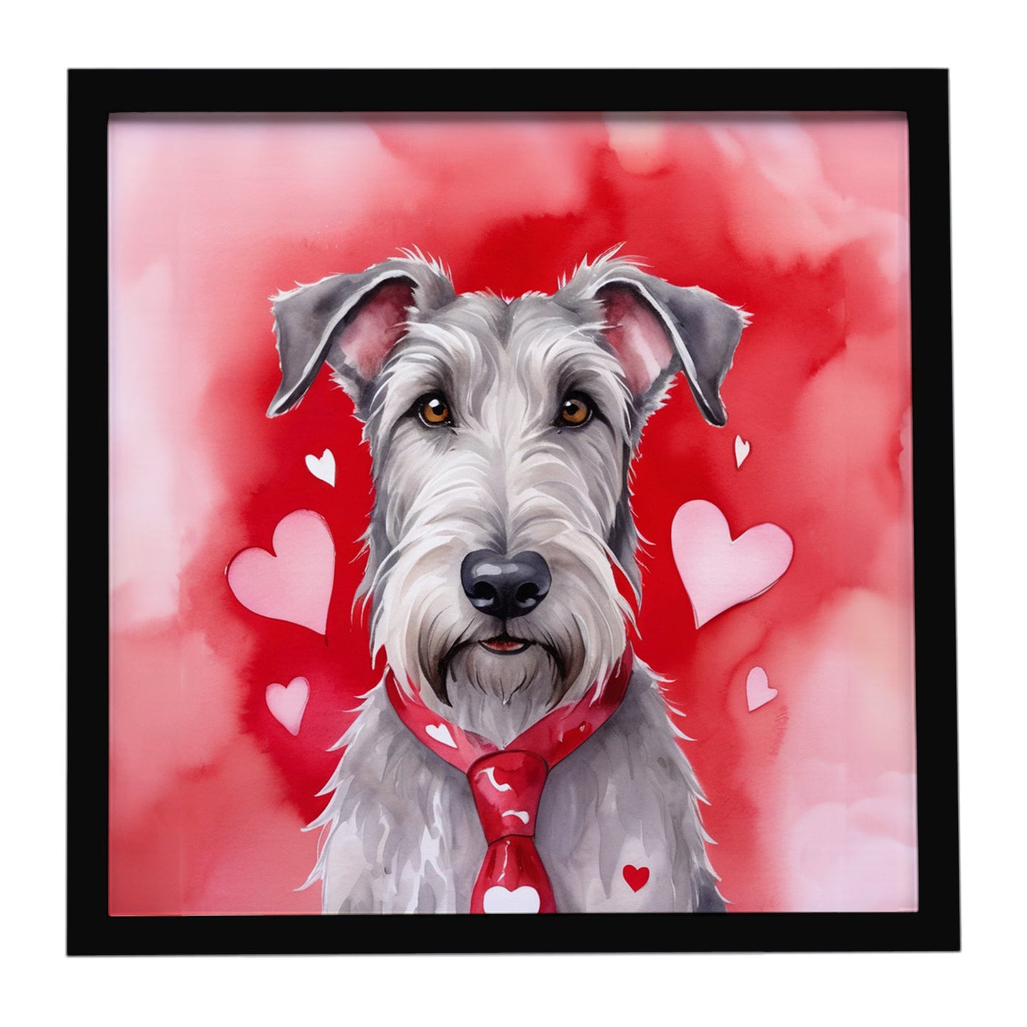 Buy this Irish Wolfhound My Valentine Framed Metal Print