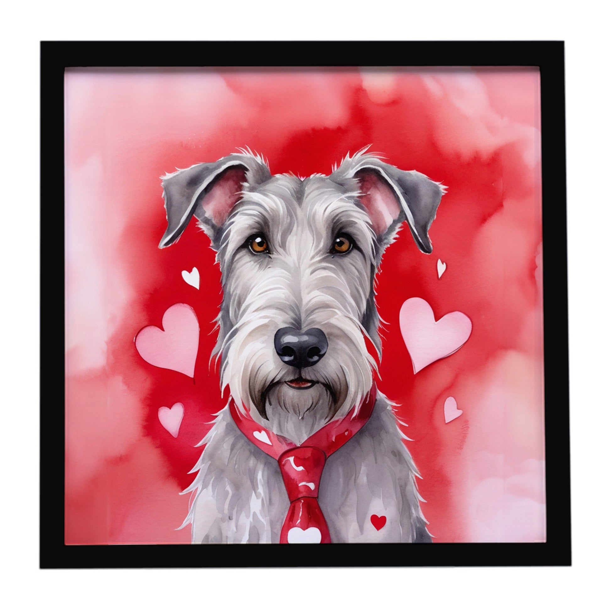 Buy this Irish Wolfhound My Valentine Framed Metal Print