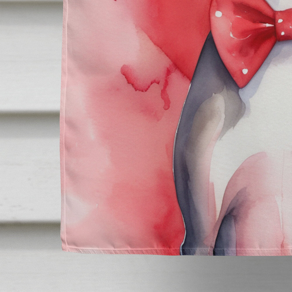 Italian Greyhound My Valentine House Flag