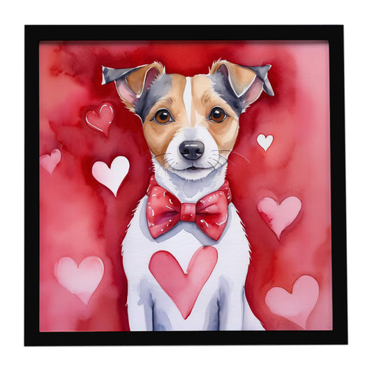Buy this Jack Russell Terrier My Valentine Framed Metal Print