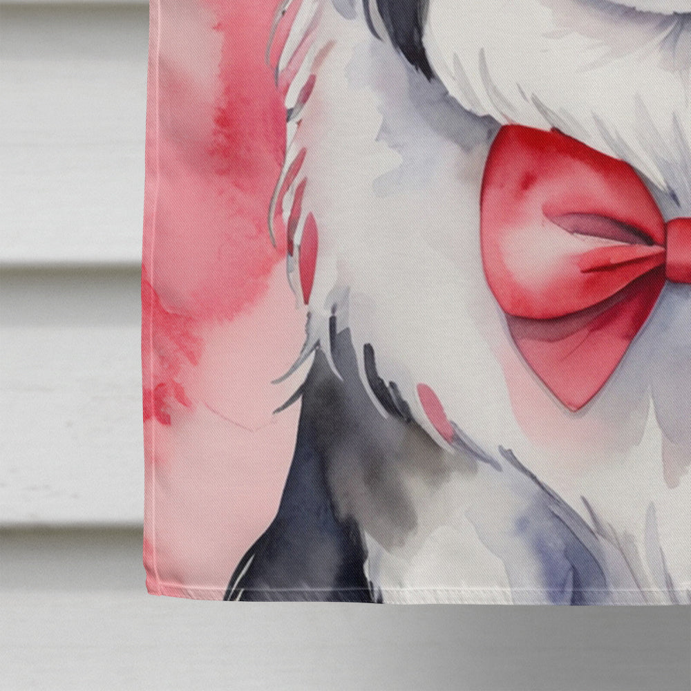 Japanese Chin My Valentine House Flag