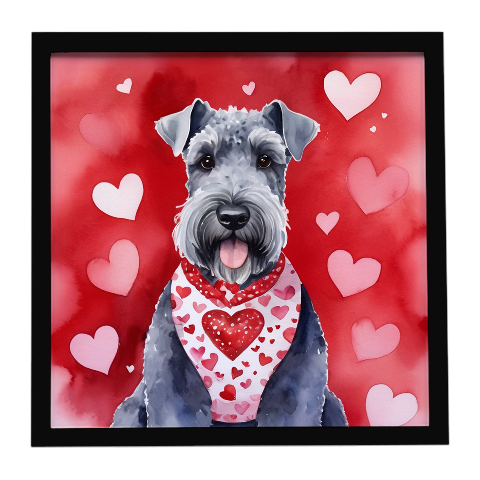 Buy this Kerry Blue Terrier My Valentine Framed Metal Print