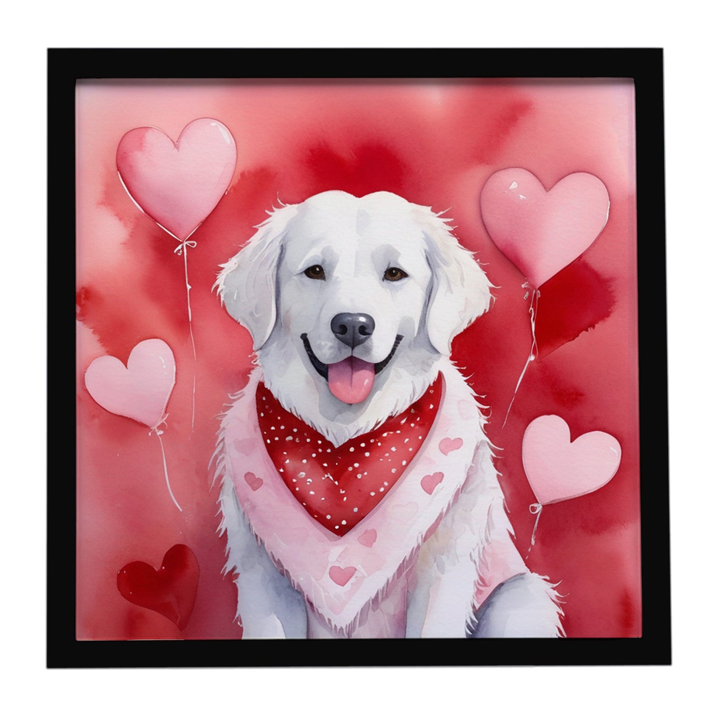 Buy this Kuvasz My Valentine Framed Metal Print