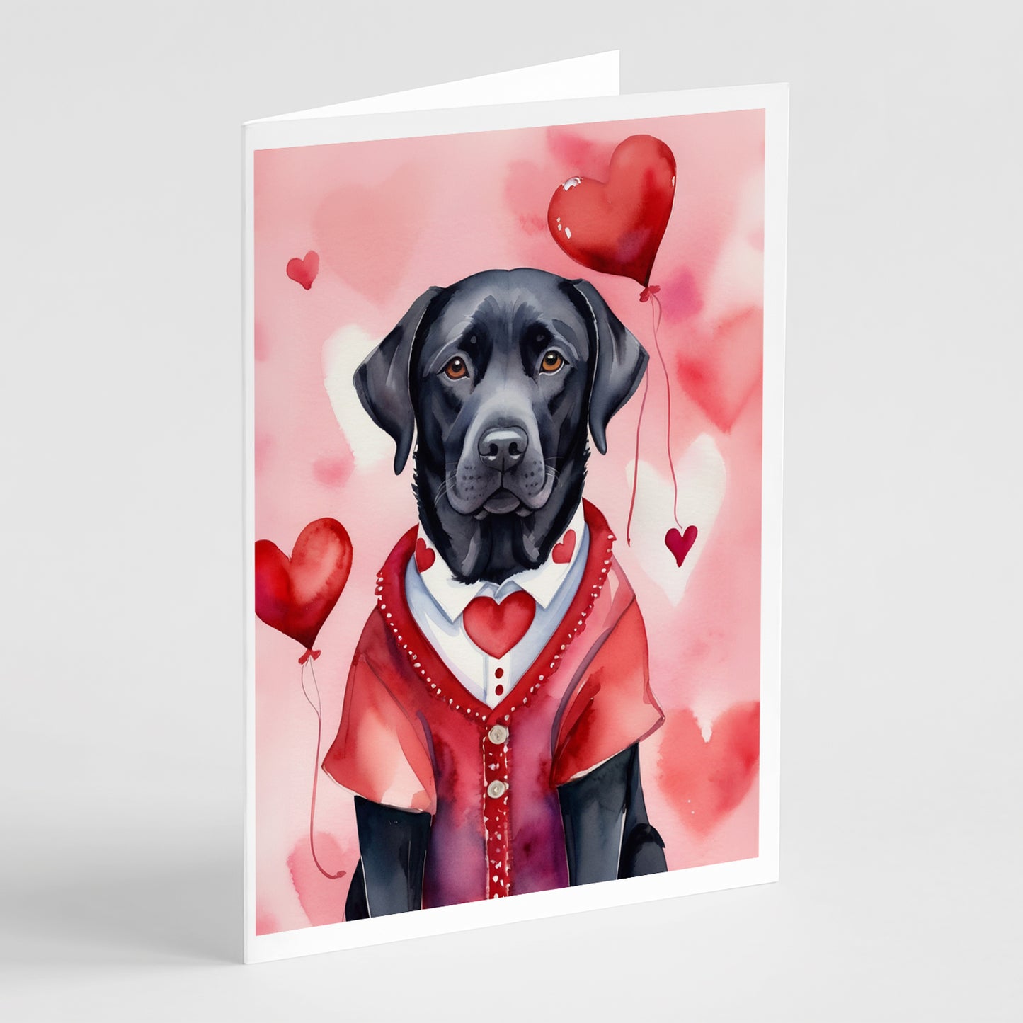 Buy this Black Labrador Retriever My Valentine Greeting Cards Pack of 8