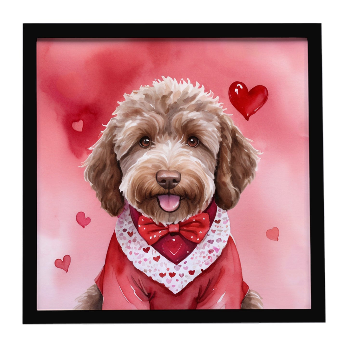Buy this Labradoodle My Valentine Framed Metal Print