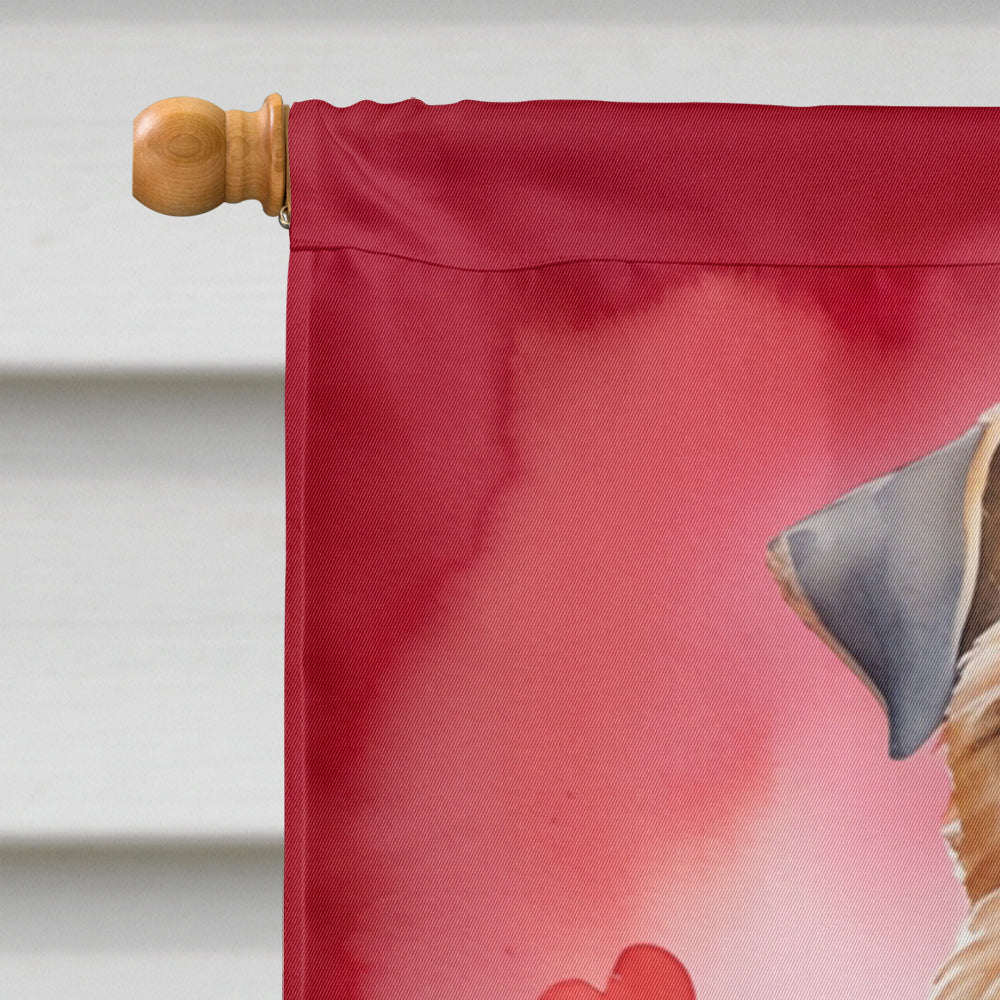 Lakeland Terrier My Valentine House Flag