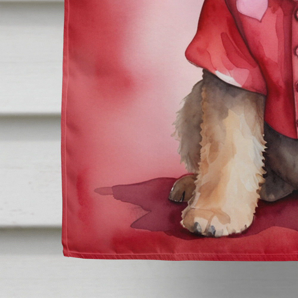 Lakeland Terrier My Valentine House Flag