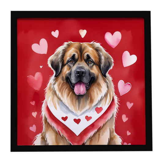 Buy this Leonberger My Valentine Framed Metal Print