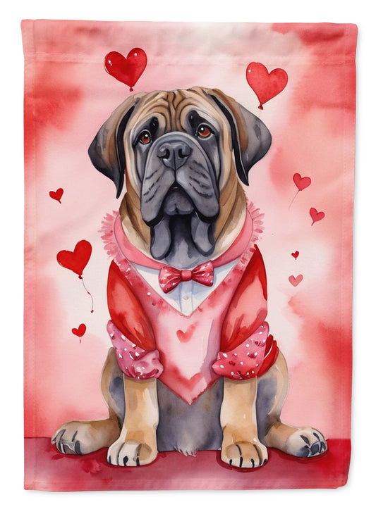 Buy this Mastiff My Valentine Garden Flag