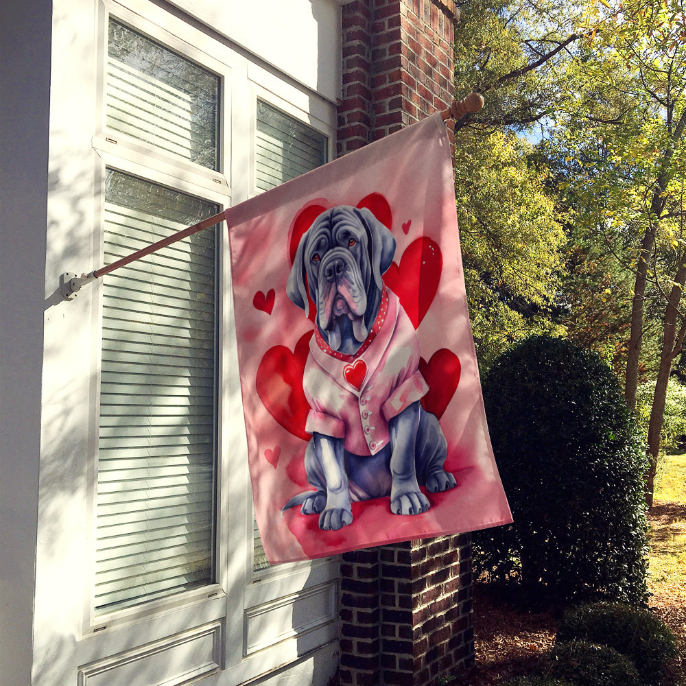 Neapolitan Mastiff My Valentine House Flag