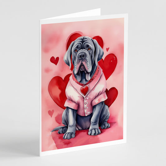 Buy this Neapolitan Mastiff My Valentine Greeting Cards Pack of 8