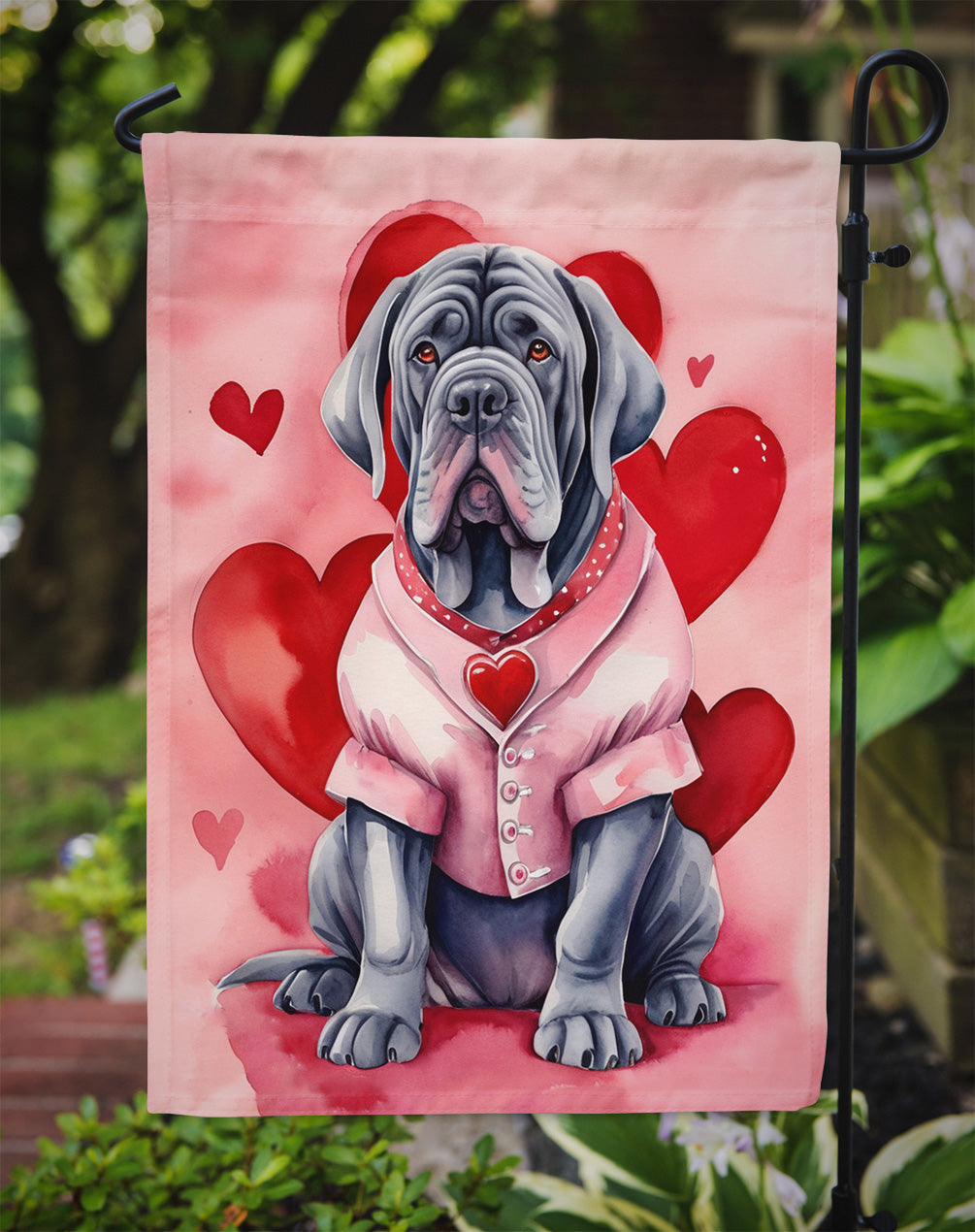 Neapolitan Mastiff My Valentine Garden Flag