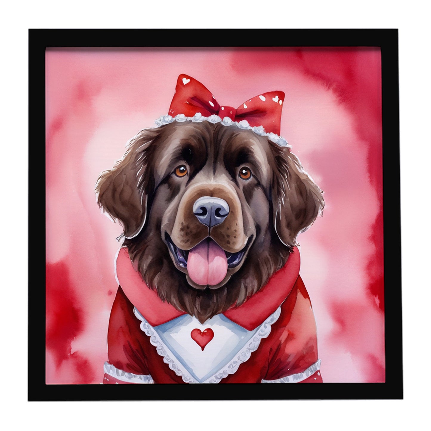 Buy this Newfoundland My Valentine Framed Metal Print