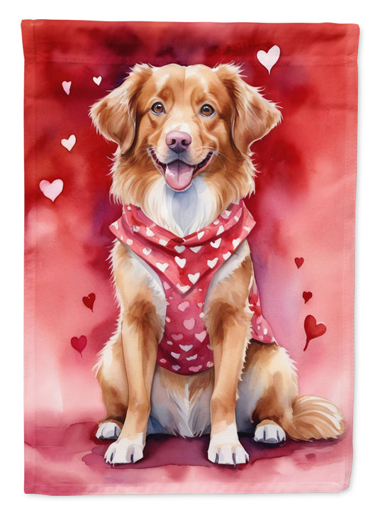 Buy this Nova Scotia Duck Tolling Retriever My Valentine Garden Flag