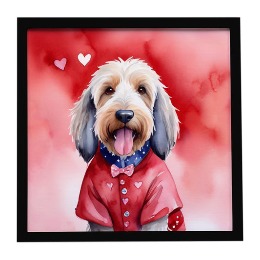 Buy this Otterhound My Valentine Framed Metal Print
