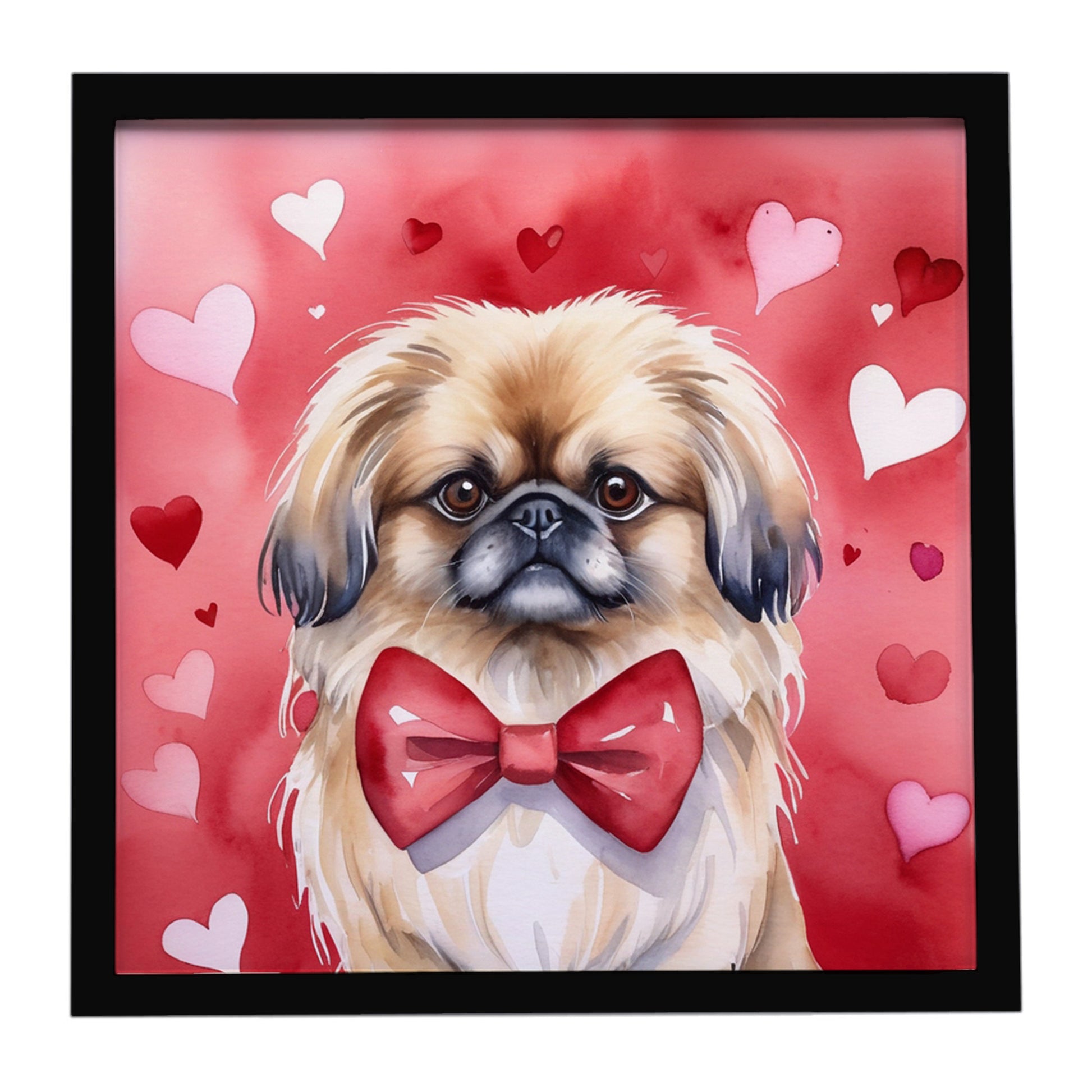 Buy this Pekingese My Valentine Framed Metal Print