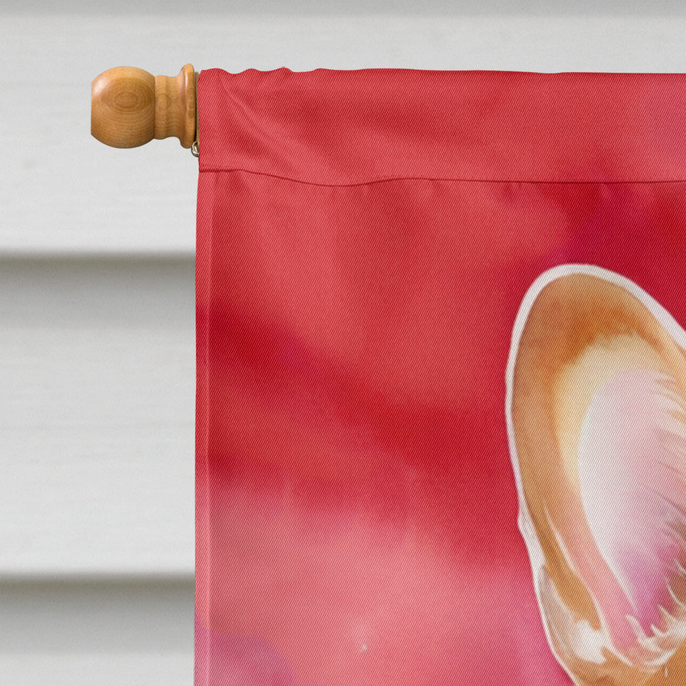 Corgi My Valentine House Flag