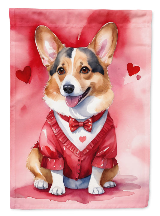 Buy this Corgi My Valentine House Flag