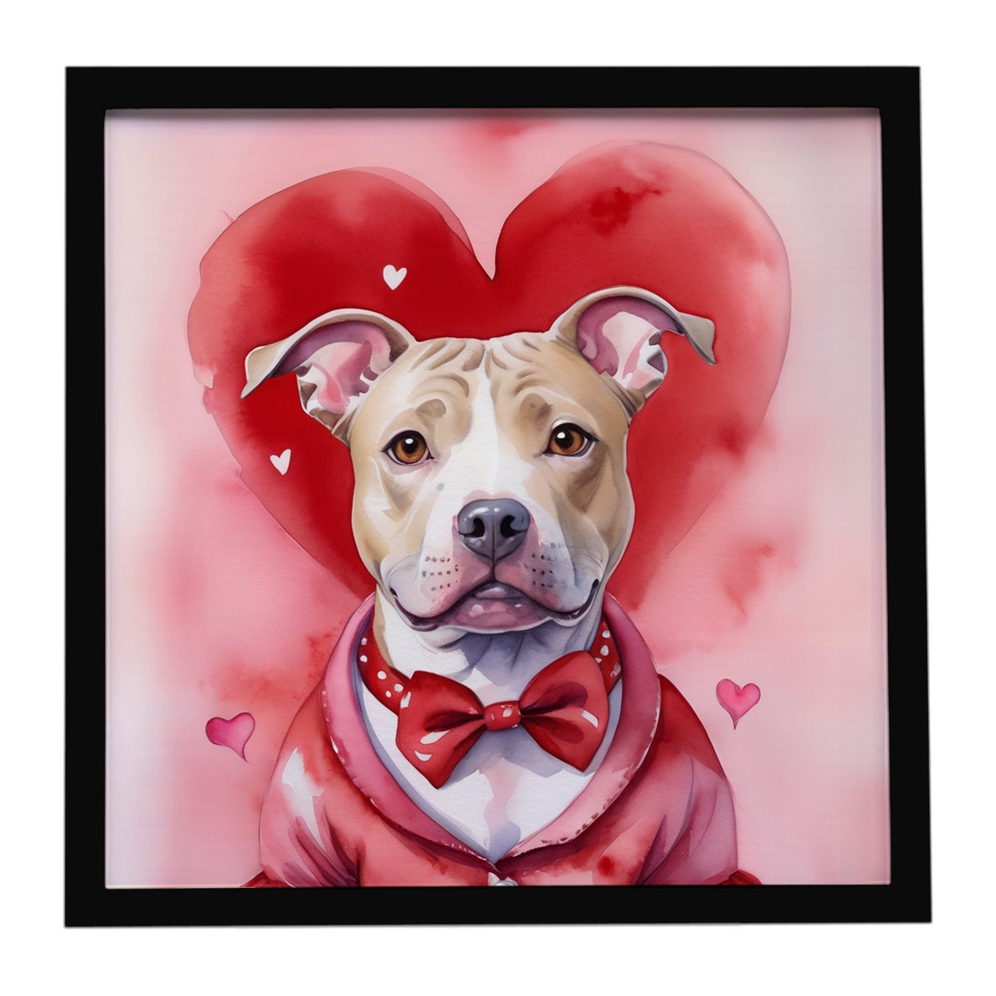 Buy this Pit Bull Terrier My Valentine Framed Metal Print