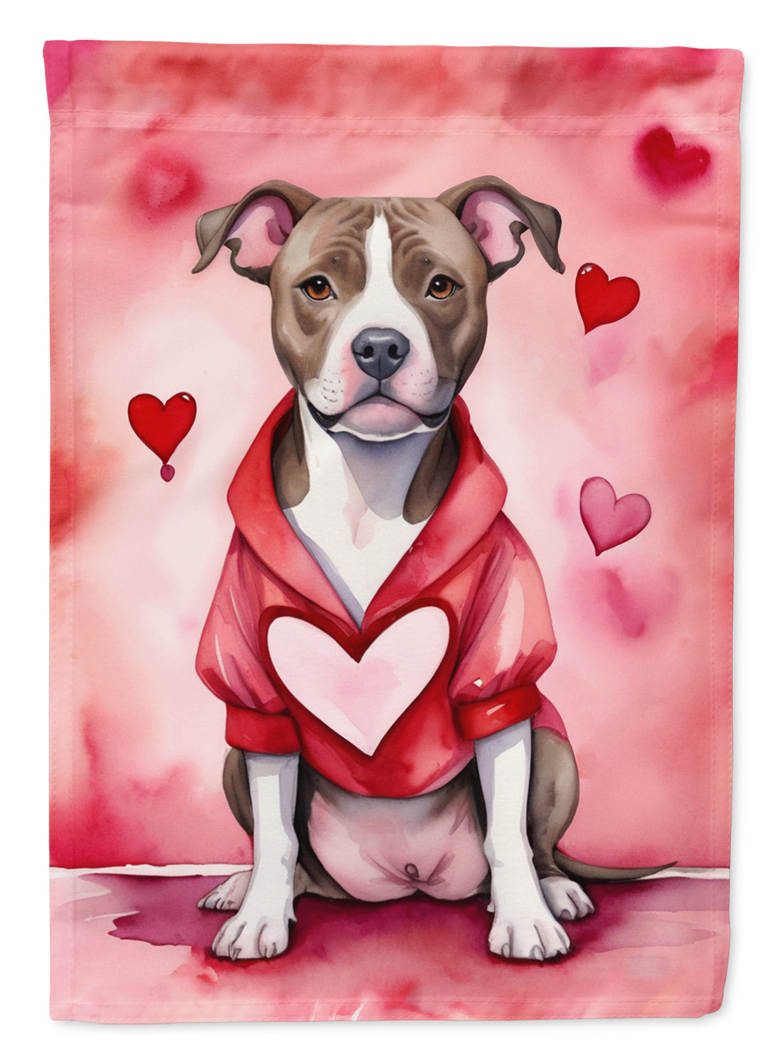 Buy this Pit Bull Terrier My Valentine House Flag