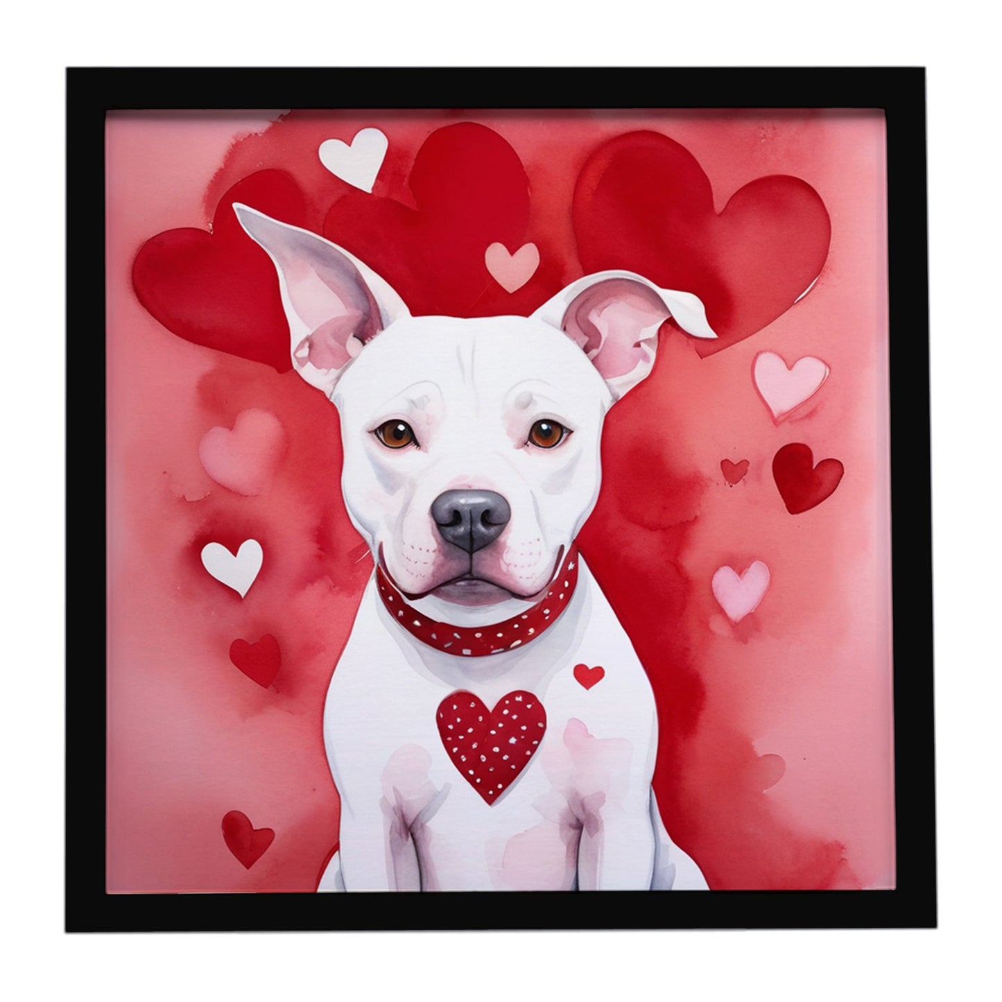 Buy this Pit Bull Terrier My Valentine Framed Metal Print