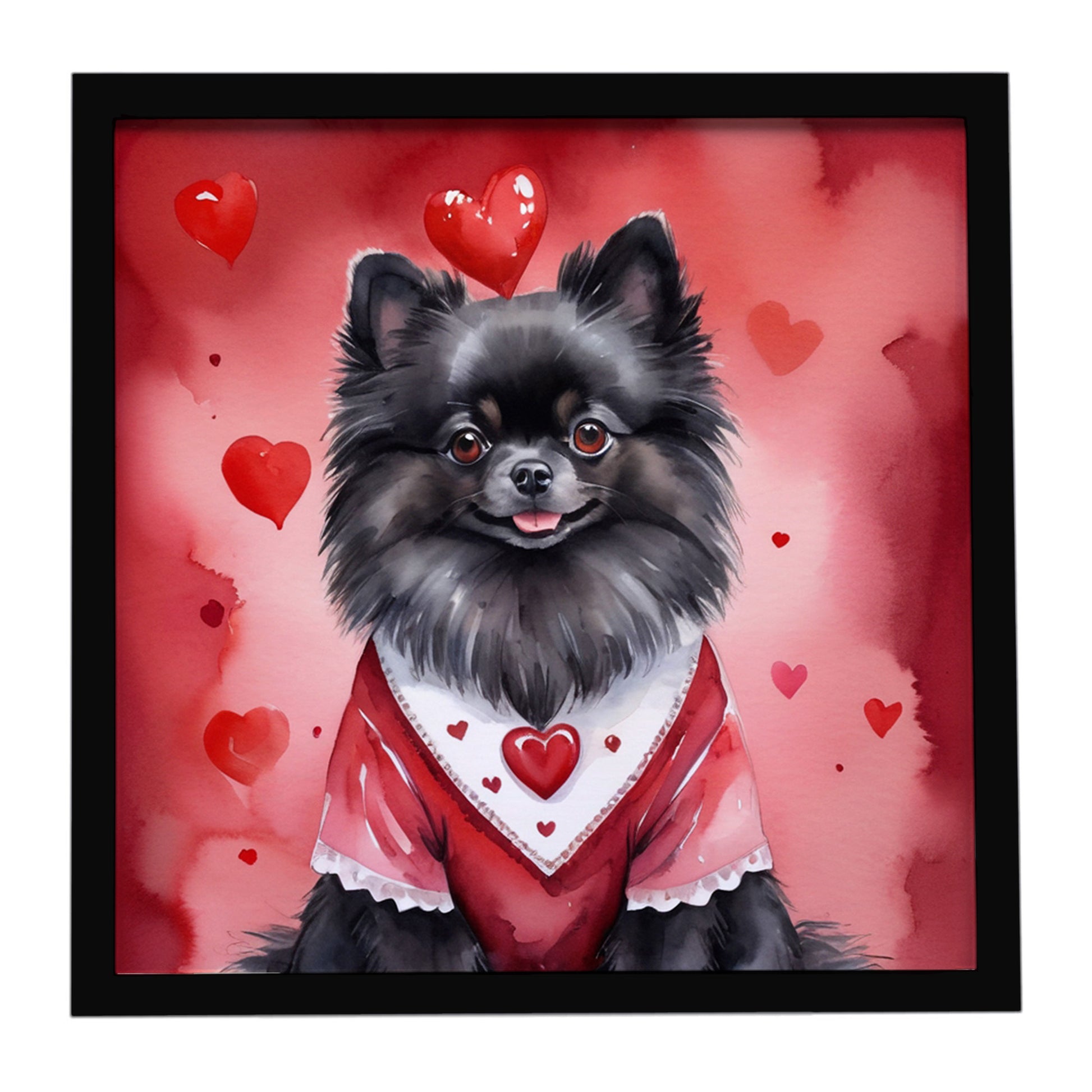 Buy this Pomeranian My Valentine Framed Metal Print
