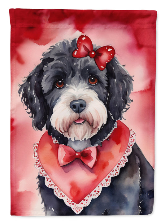 Buy this Portuguese Water Dog My Valentine Garden Flag