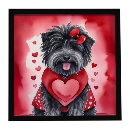 Buy this Puli My Valentine Framed Metal Print