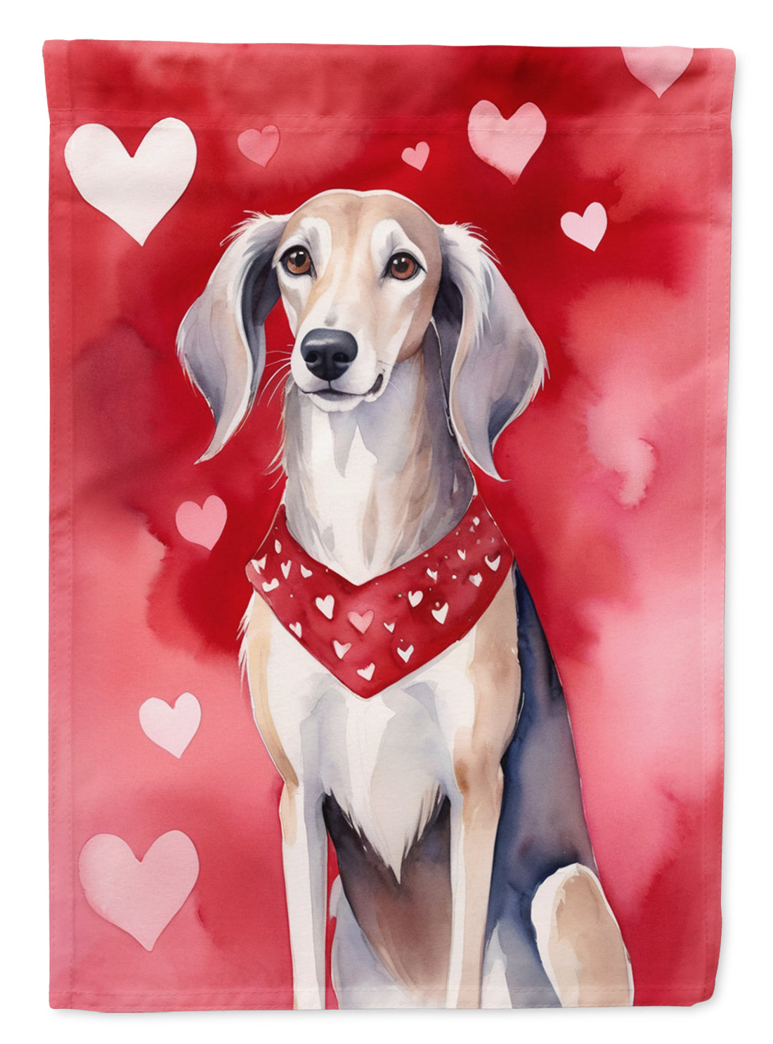 Buy this Saluki My Valentine House Flag