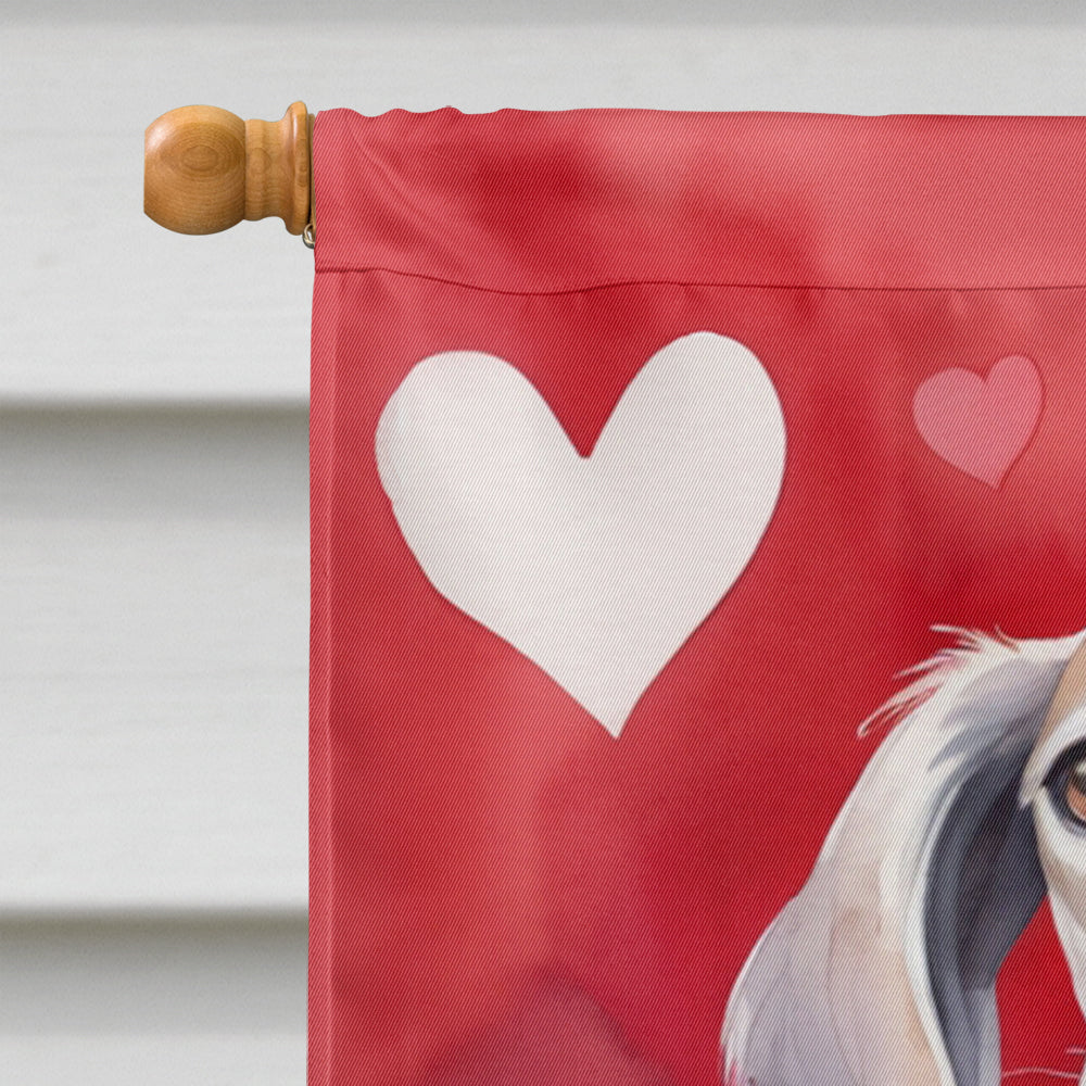 Saluki My Valentine House Flag