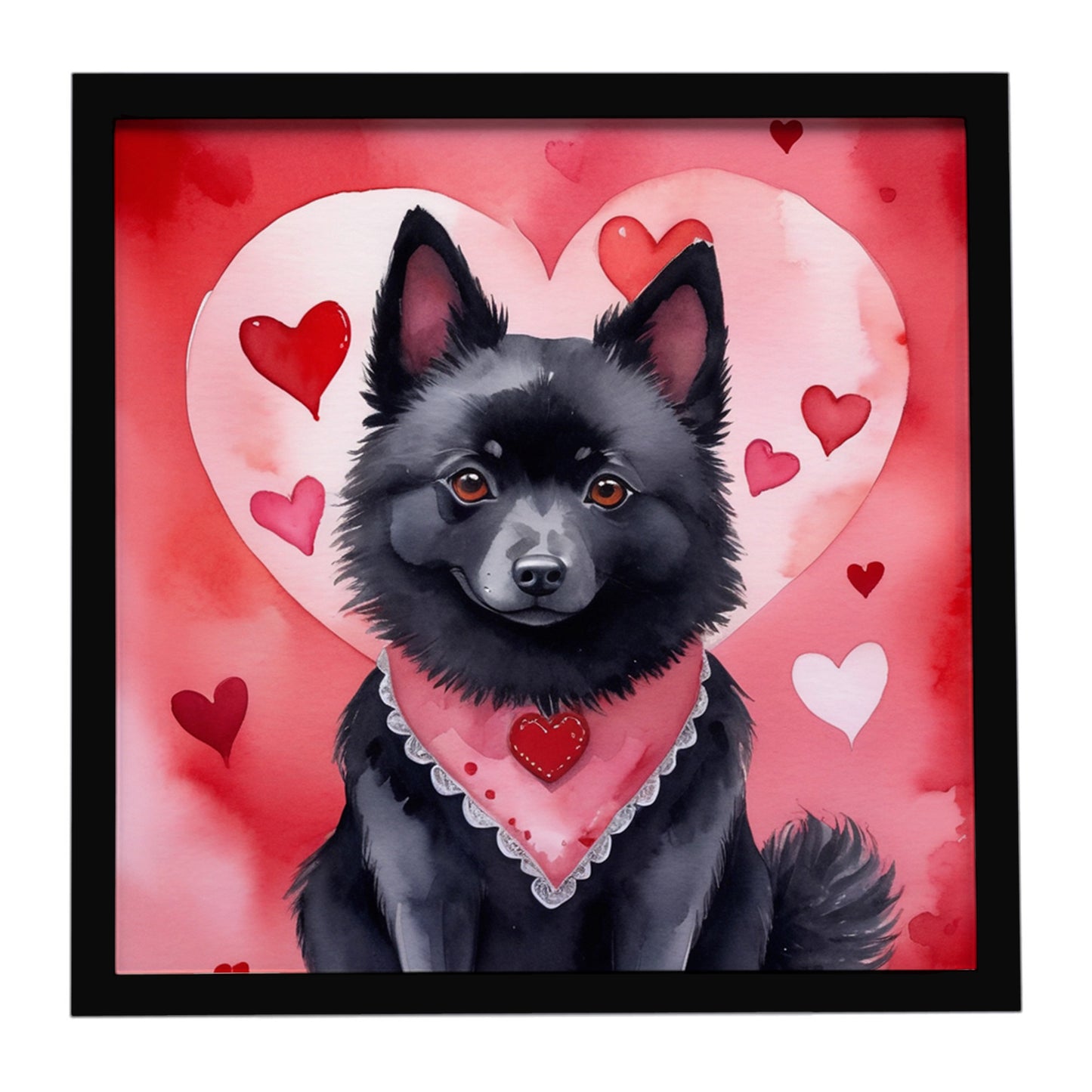 Buy this Schipperke My Valentine Framed Metal Print